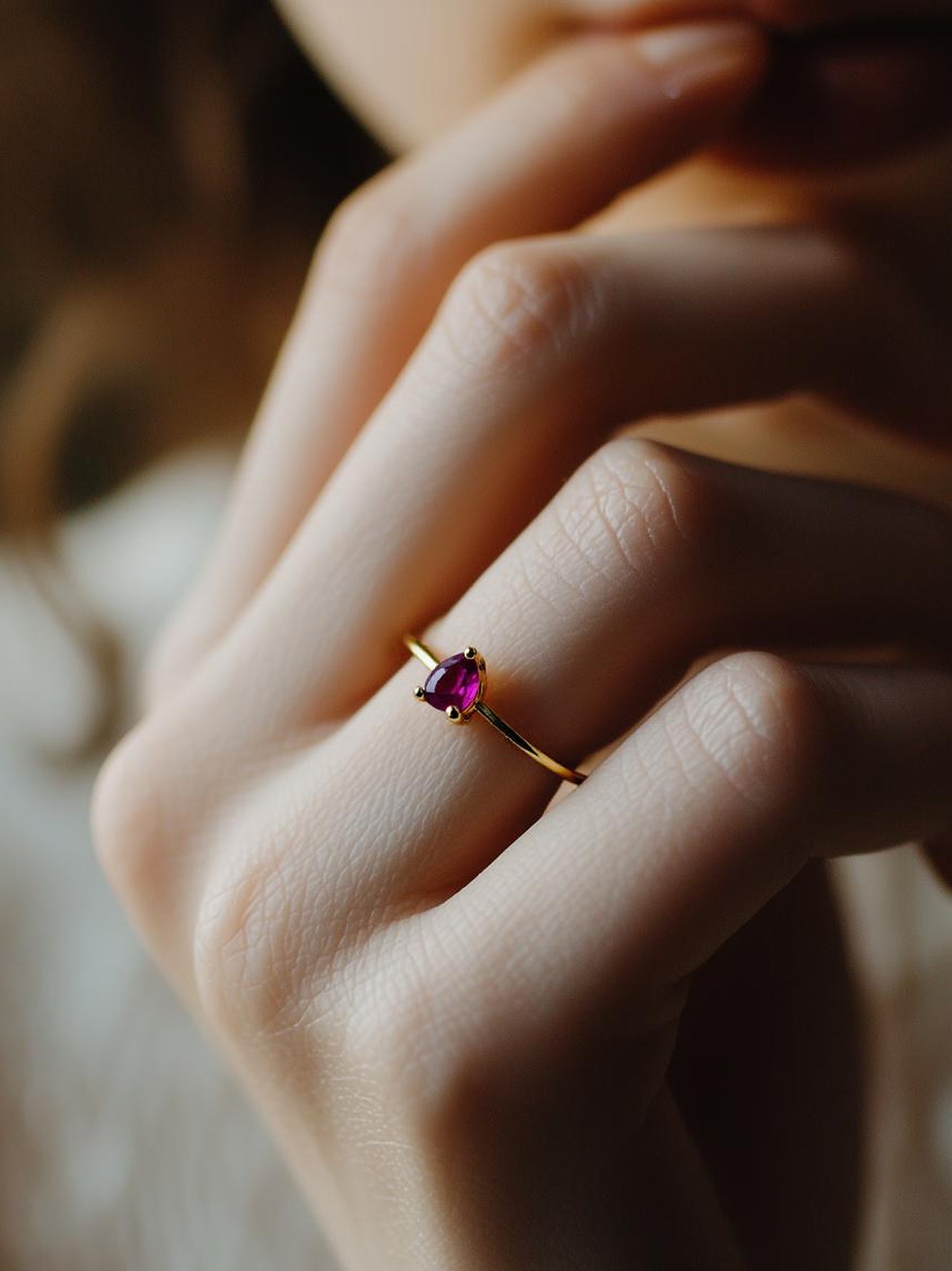 K18PG HSルビー_My First Jewelry マイファーストジュエリー