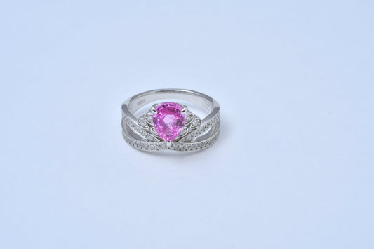 Pink Sapphire Tiara Pt900