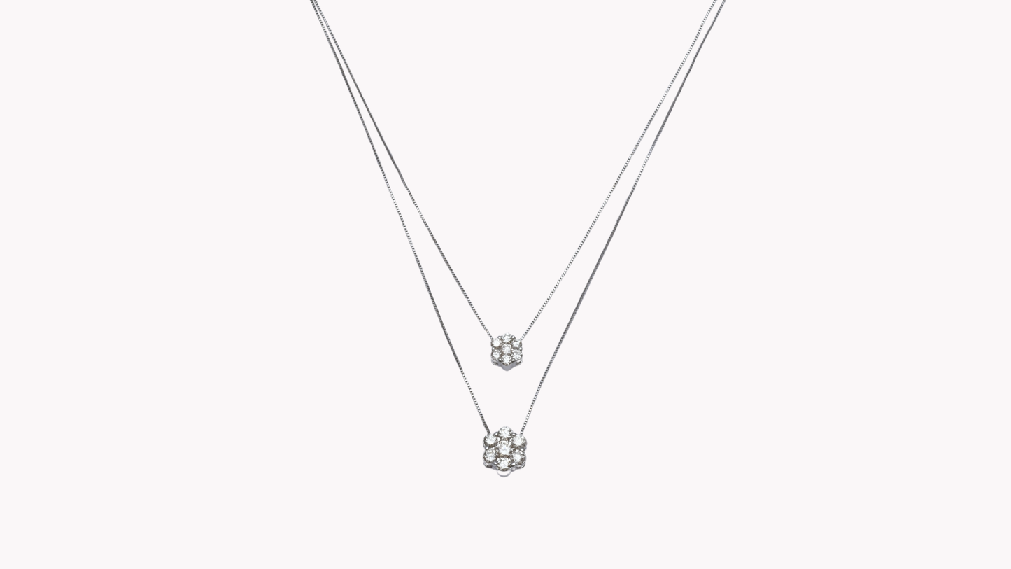 18K White Gold × V-Line_NICE SPAKLE～ ナイス スパークル 素敵な輝き～