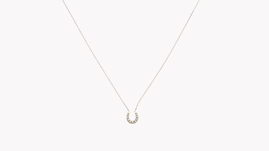 K18YG 9p D0.10ct バニーPN (馬蹄)_My First Jewelry マイファーストジュエリー