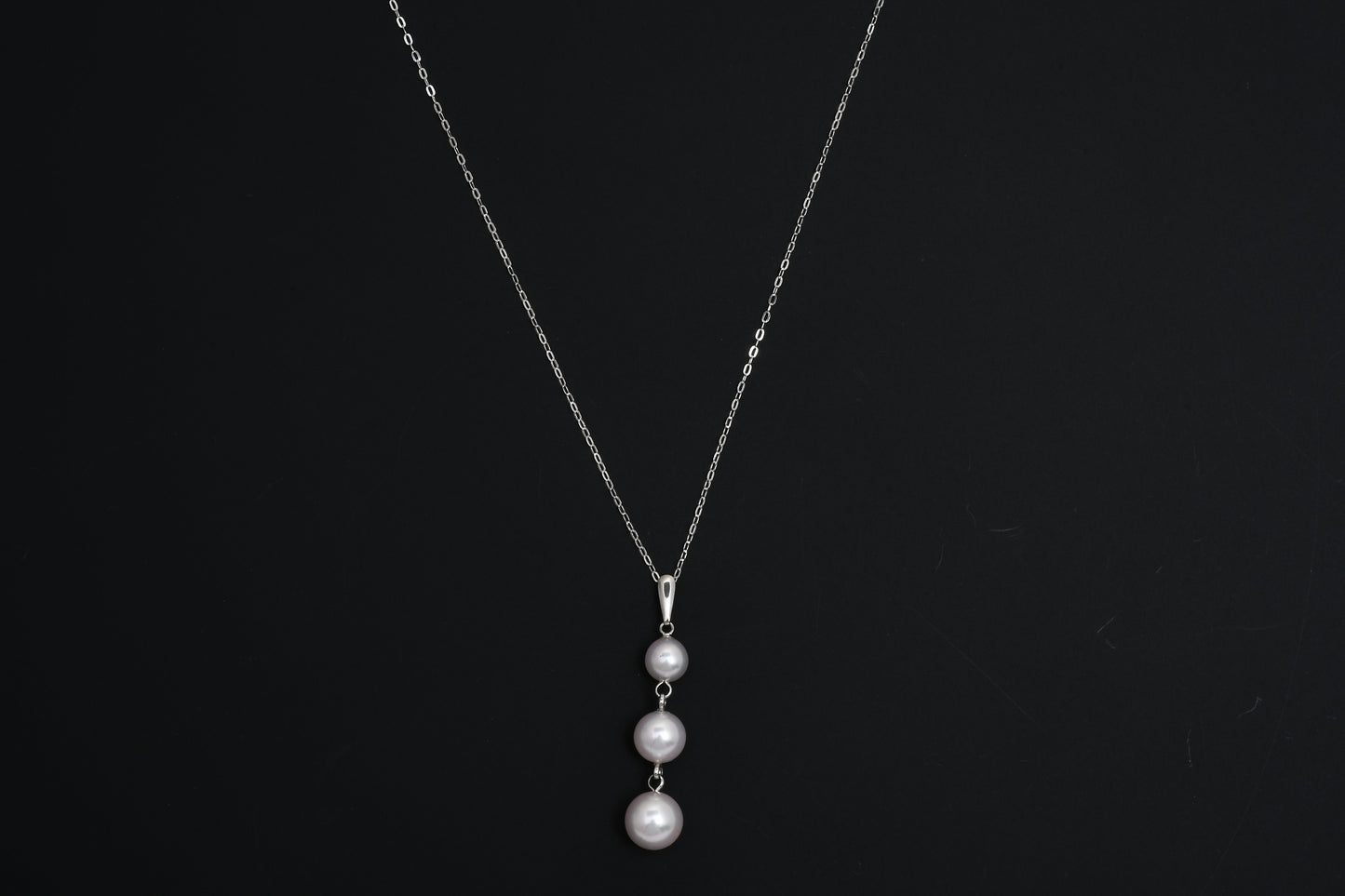 トリプルパール (6.0mm,7.0mm,8.0mm)  / K18 / ネックレス__Aqua Grace（アクア・グレース）