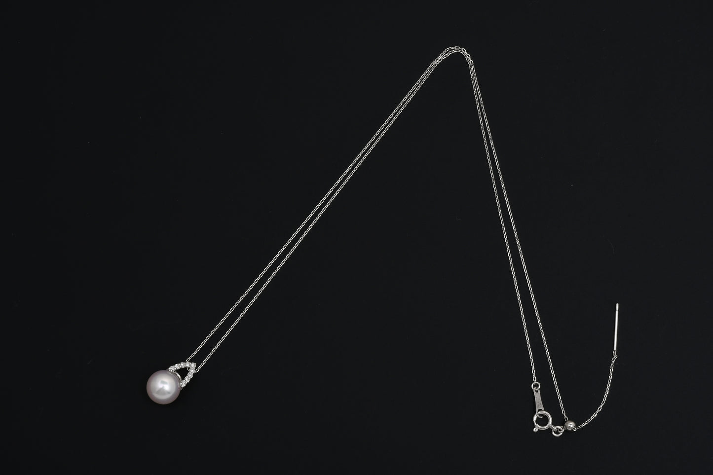パール 8.5mm / × ダイヤ 0.08ct / ネックレス__Aqua Grace（アクア・グレース）