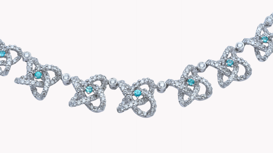 Paraiba & Diamond Necklace K18WG_Rara Bellezza 〜ララ ベレーツァ 稀代の美〜