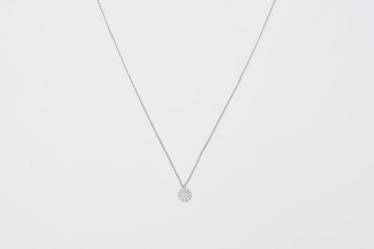 Diamond Circle Pendant Necklace Pt900_My First Jewelry マイファーストジュエリー