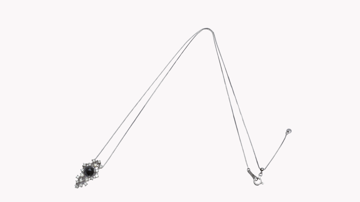 18K White Gold × BlackDiamond Necklace_NICE SPAKLE～ ナイス スパークル 素敵な輝き～