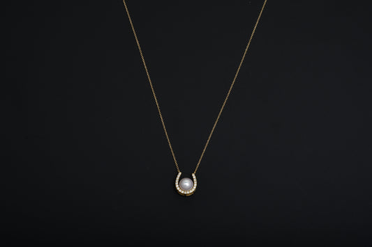 パール 7.0mm / × ダイヤ 0.15ct / K18 / ネックレス__Aqua Grace（アクア・グレース）