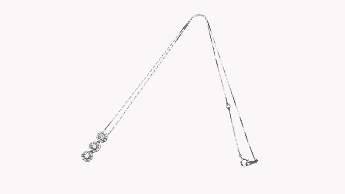 18K White Gold × Vertical Line_NICE SPAKLE～ ナイス スパークル 素敵な輝き～