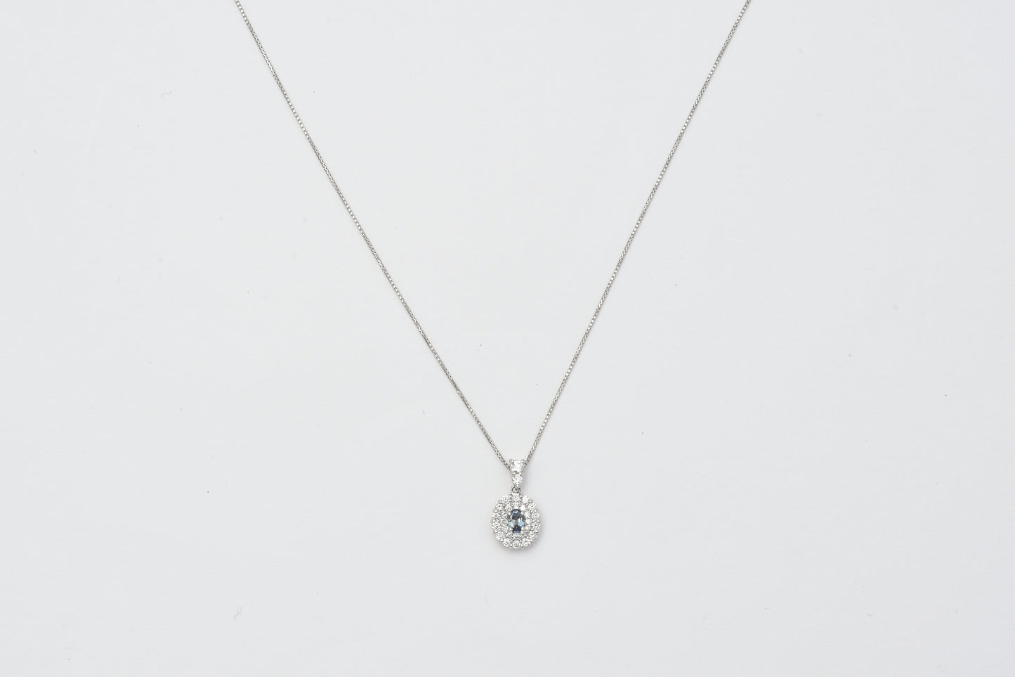 Alexandrite & Diamond Pendant Necklace Pt900_My First Jewelry マイファーストジュエリー