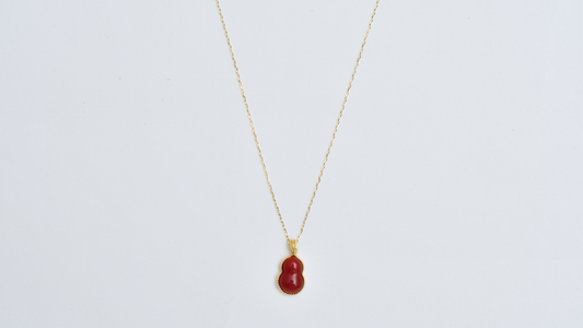 Coral Essence ― K18YG 本赤サンゴ シンプルネックレス