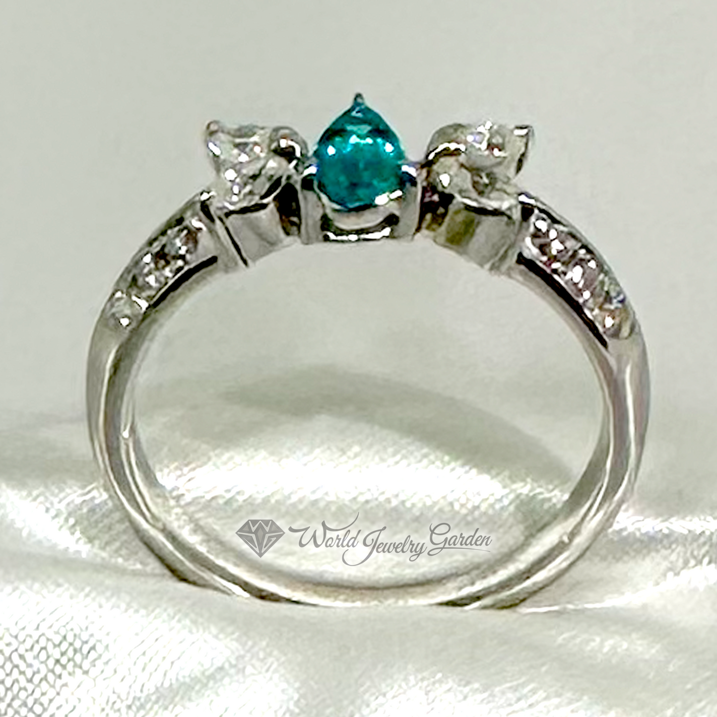 Paraiba Tourmaline Ring with CGL Certificate of Authenticity La Vita Feliz ~ La Vita Feliz Happy Life ~ wd0001JDR2277MHRR