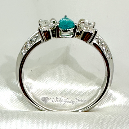 Paraiba Tourmaline Ring with CGL Certificate of Authenticity La Vita Feliz ~ La Vita Feliz Happy Life ~ wd0001JDR2277MHRR