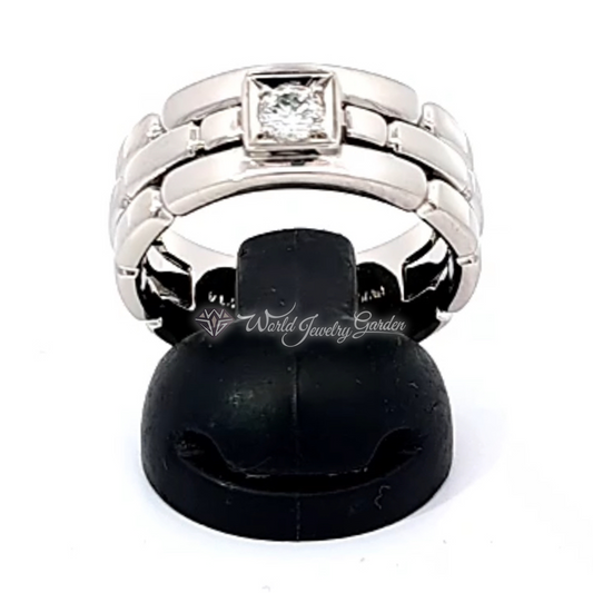 Men's Ring Diamond Platinum J Top of the Mens ~ J Top of the Men ~ wmt0017112103-00669