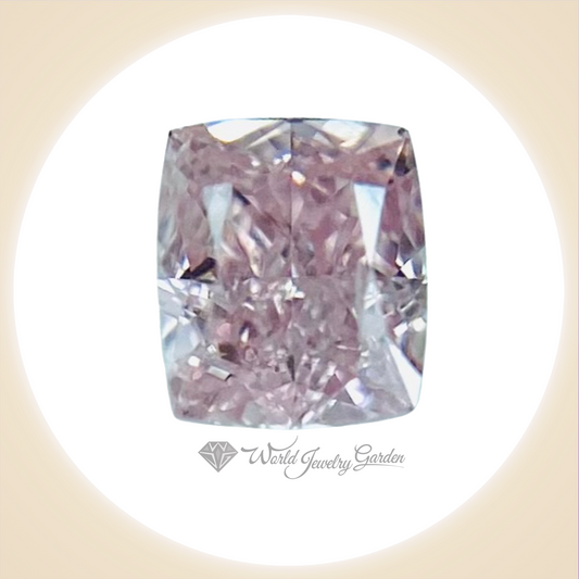 ダイアモンド FANCY PURPLISH PINK 0.101カラット　Fancy Vivid Color Diamonds～ファンシービビッドカラーダイアモンズ～ wr0017rt2185