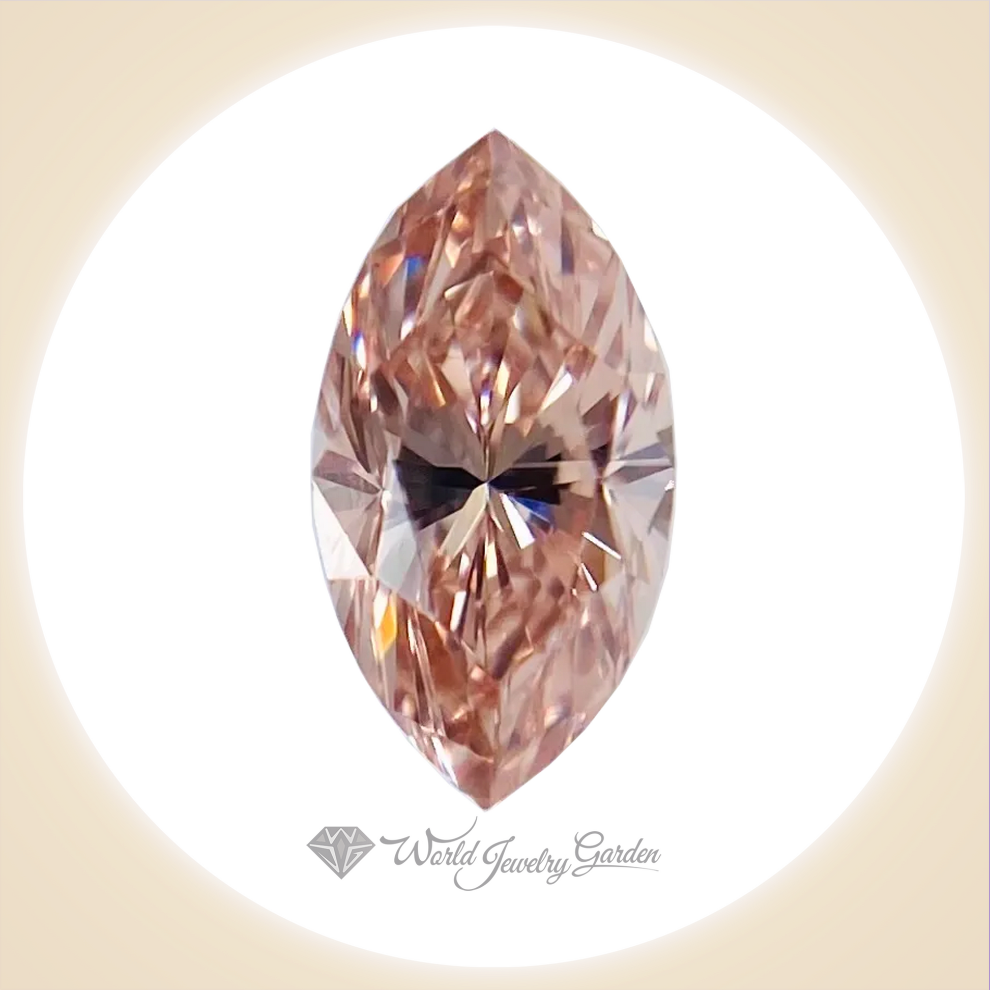 ダイアモンド FANCY ORANGY PINK 0.215カラット　Fancy Vivid Color  Diamonds～ファンシービビッドカラーダイアモンズ～ wr0018rt2259