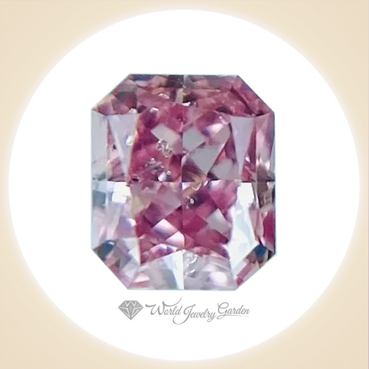 ダイアモンド FANCY INTENSE PINK 0.102カラット　Fancy Vivid Color Diamonds～ファンシービビッドカラーダイアモンズ～ wr0019rt2217